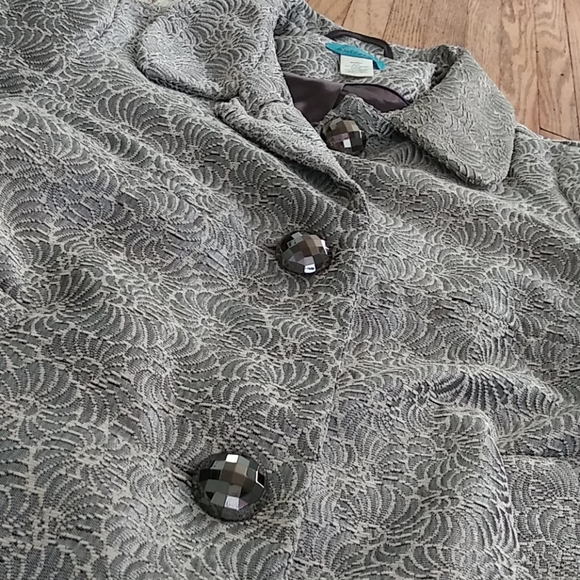 Silver Jacket - Buttons by Francesca's NWOT - Picture 2 of 15